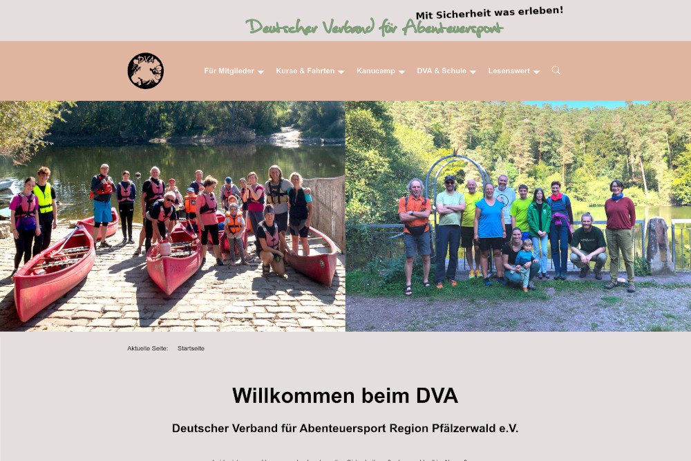 Zum Vergrößern anklicken! DVA-Homepage 2025