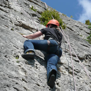 Klettern in der Jonteschlucht