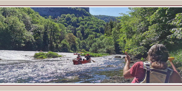 Anstieg über der Ardècheschlucht