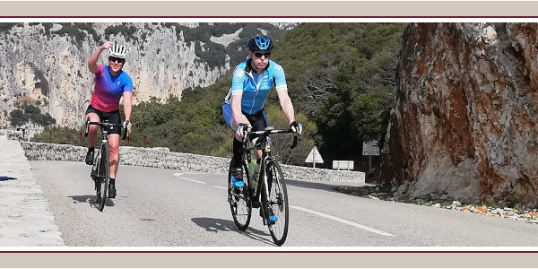 Anstieg über der Ardècheschlucht