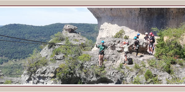 Mit den Familien auf dem Klettersteig